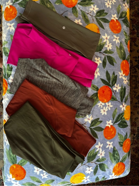 lululemon athletica Pants - lululemon athletica Legging Bundle in Olive, Magenta, Gray, Rust, Dark Olive